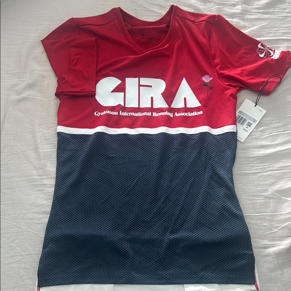 Nike Red and Black Men's Shirt